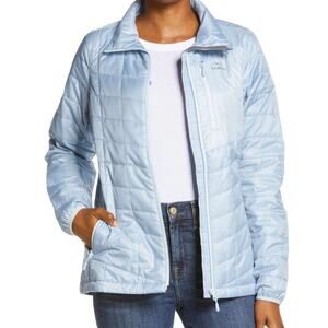 ♥️ L.L. Bean PrimaLoft Packaway Jacket Women Light Blue Size XS